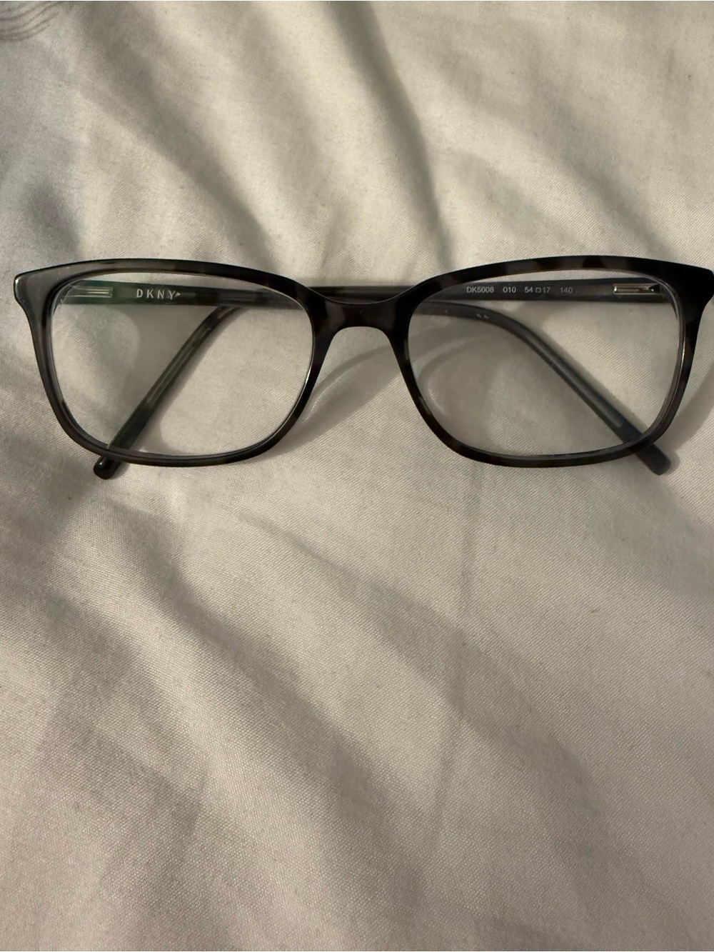 DKNY Womens Rectangular Optical Glasses in Dark Tortoiseshell